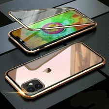360° FRONT + BACK GLASS Magnetic Phone Case iPhone 11 12 13 PRO MAX X XS XR 7 8