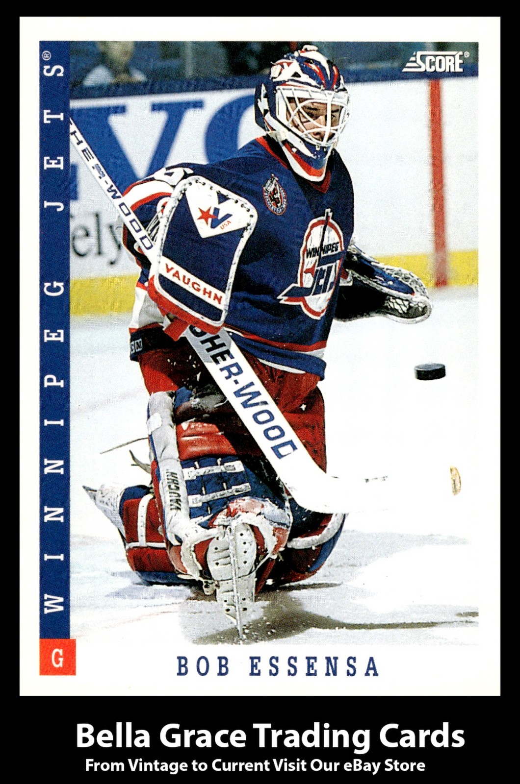 1993-94 Score Canadian Bob Essensa #26 Winnipeg Jets