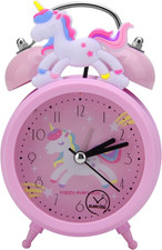 Kinderwecker Einhorn wecker für Mädchen, Nicht Tickend Wecker Kinder MäDchen, Le