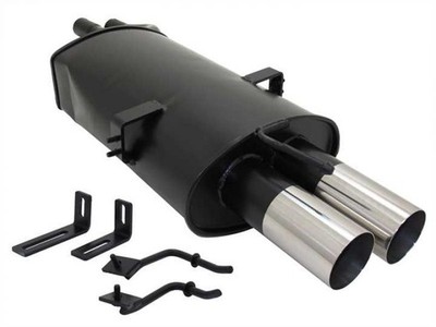 Novus Sportauspuff Endtopf 2x76 für BMW E46 320i/325i/330i/330D/330XD A3032E76RL