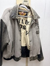 Harley Davidson Vintage (90s) Leather & Wool JACKET XL