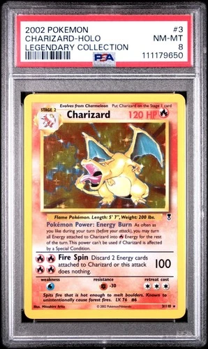 New ListingPSA 8 Pokemon Legendary Collection Charizard #03/110 Holo - New Cert - (2)