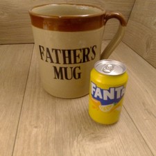 Huge Moira Stoneware Father's Mug Vintage Moira Pottery 4.5 Litre 1 Gallon Dad