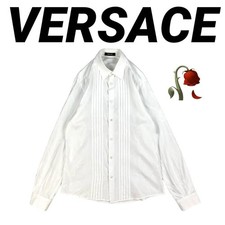 Versace pleated dress shirt in rose jacquard #PC67YQ