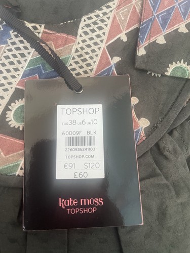 TopShop Kate Moss Soleil Robe UK10 EUR38 US6 Tout Neuf - Imagen 9 de 9