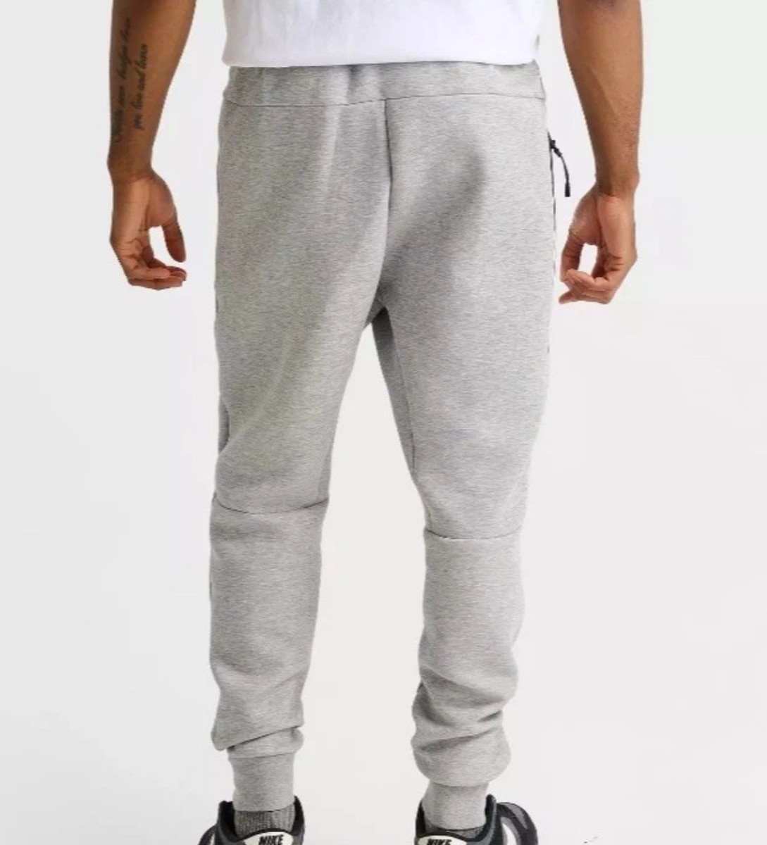 Men's NIKE TECH FLEECE JOGGERS DK GREY HEATHER/BLACK HV0959-063