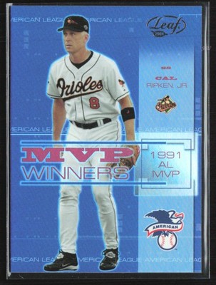 Cal Ripken Jr. 2004 Leaf MVP Winners Gold /500 #MW-12 Baltimore Orioles