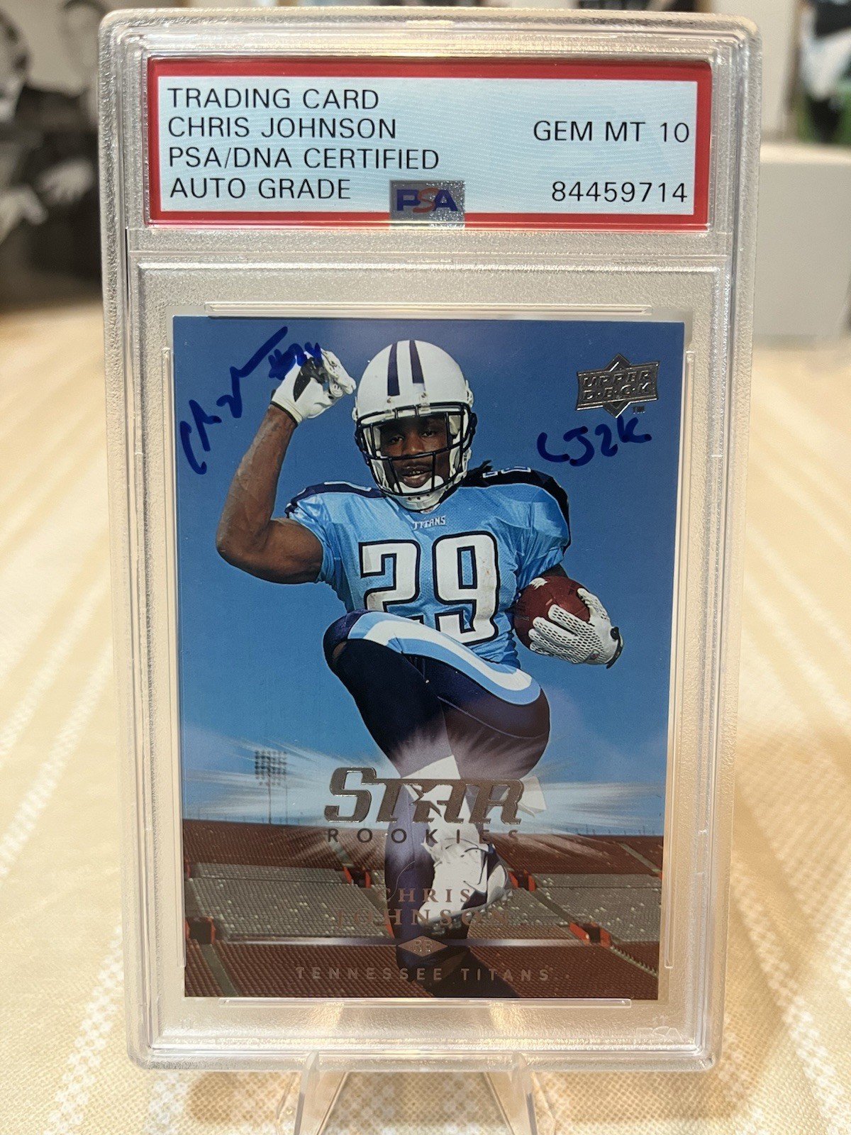 Chris Johnson Upper Deck #30 Autograph