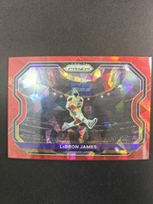 2020-21 Prizm LeBron James Kobe Tribute Red Cracked Ice Lakers
