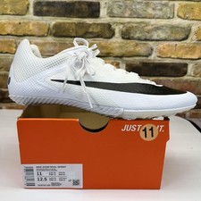 Nike Zoom Rival Sprint Shoes Mens 11 White Black Track Spikes Running -shoe Only
