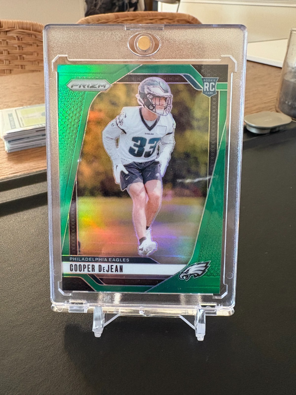 2024 Panini Prizm - Cooper DeJean Green Prizm #321 (RC)