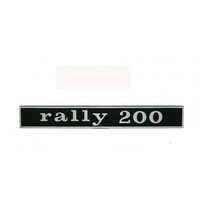 Emblem Schriftzug Rally 200 Hinten 2 Pins 132X17Mm FüR Vespa 50 180