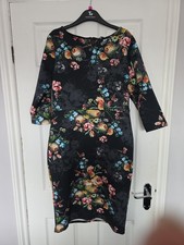 Mylene Klass Flowery Dress Size 16