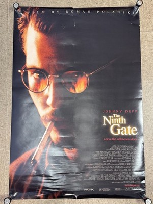 1999 THE NINTH GATE Original Theater Poster 27X40 DS, POLANSKI, DEPP Rolled
