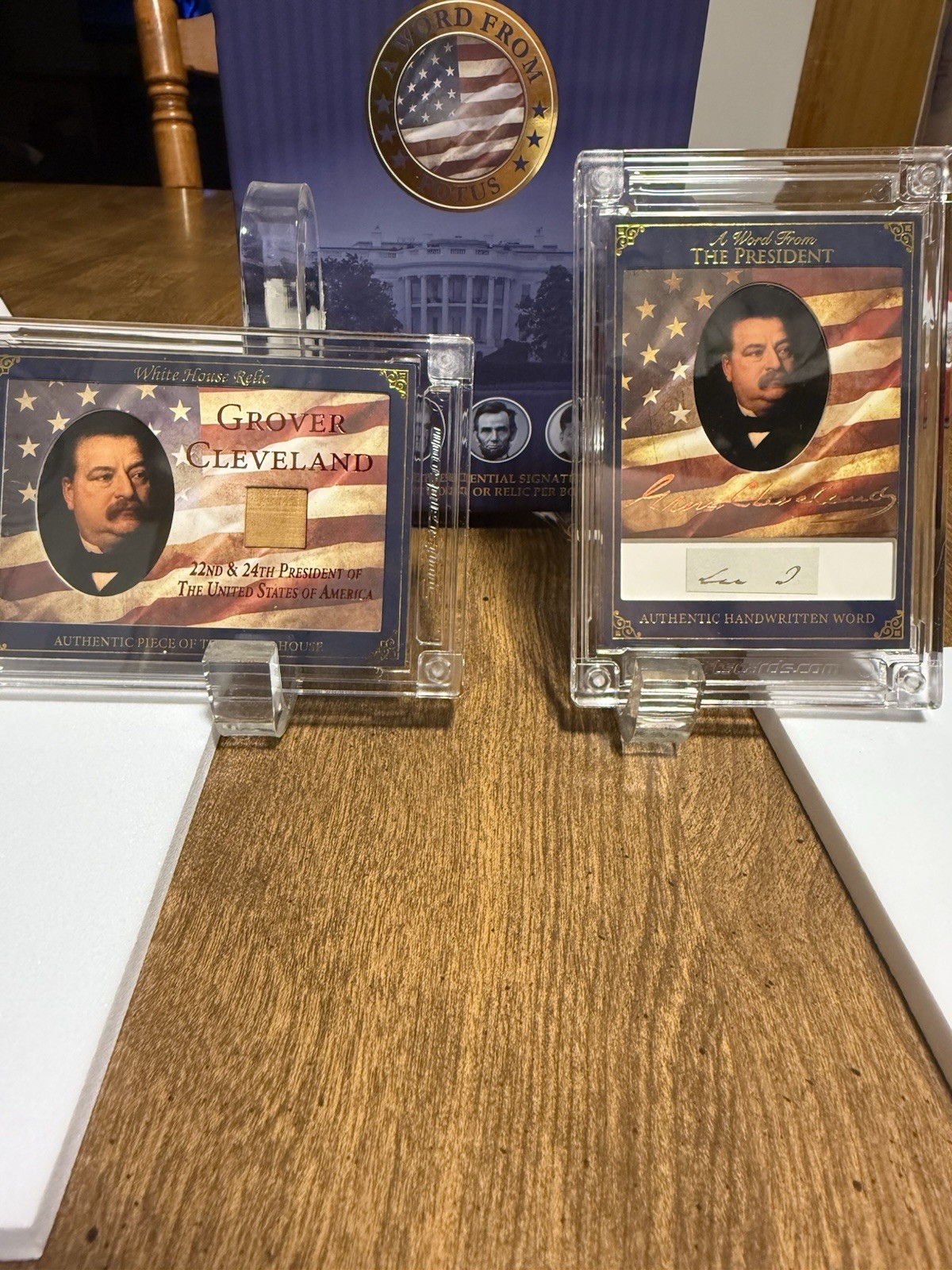 Grover Cleveland Handwritten Word And White House Relic 01/49 Potus 2025