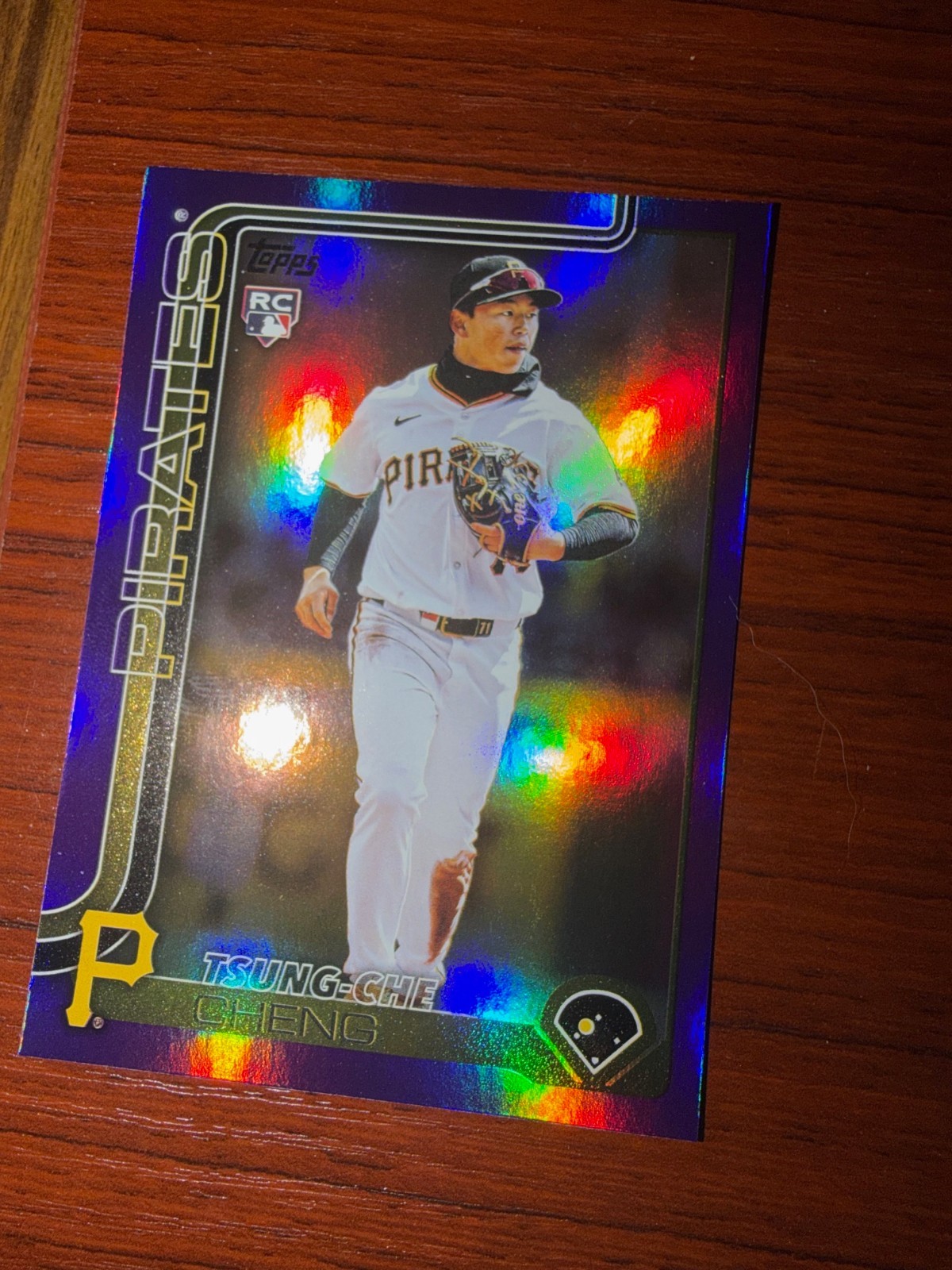 2025 Topps Update- Tsung-Che Cheng Purple Foil /250- Pirates #US72 RC