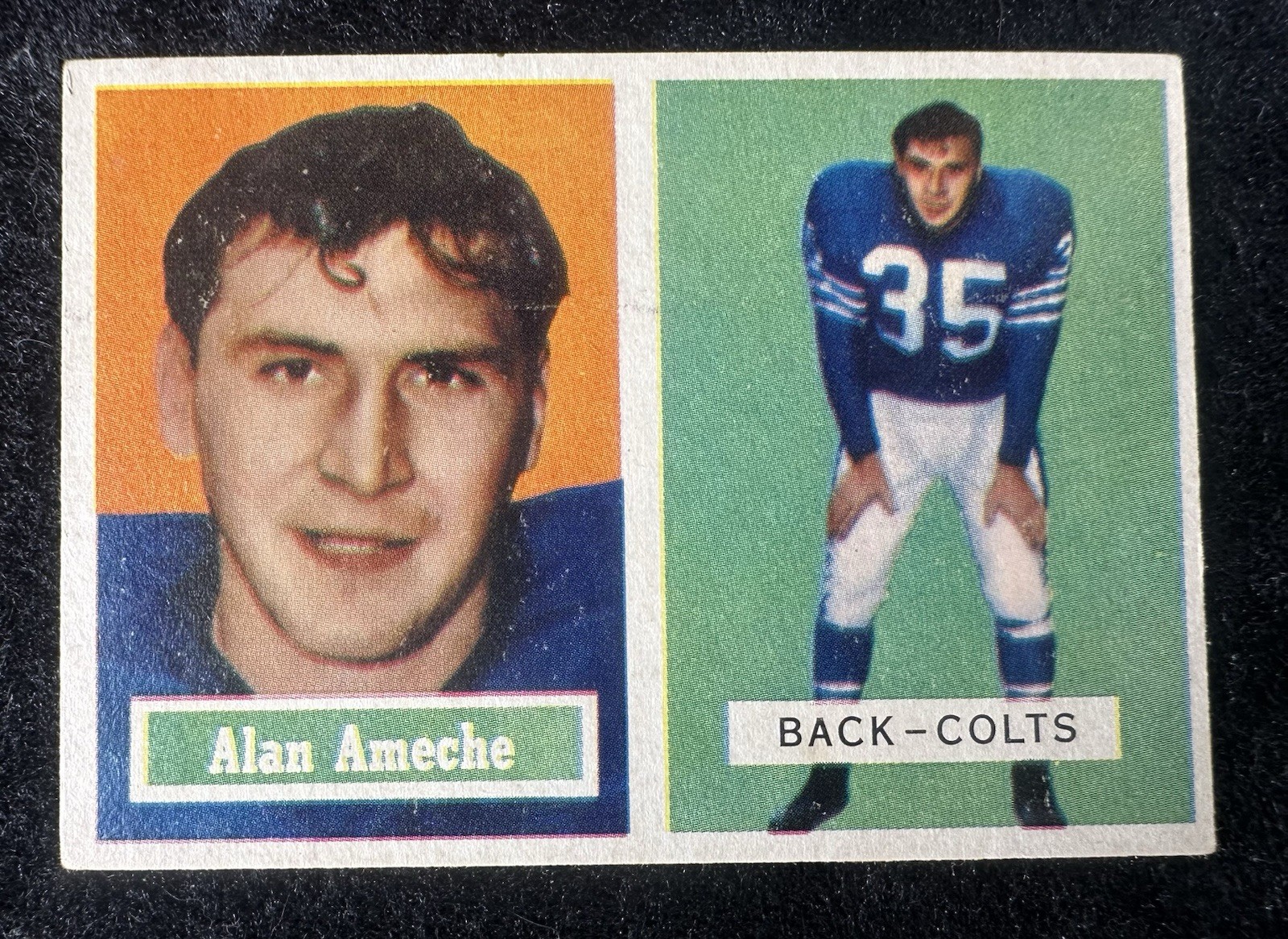 1957 Topps #53 Alan Ameche (EX)