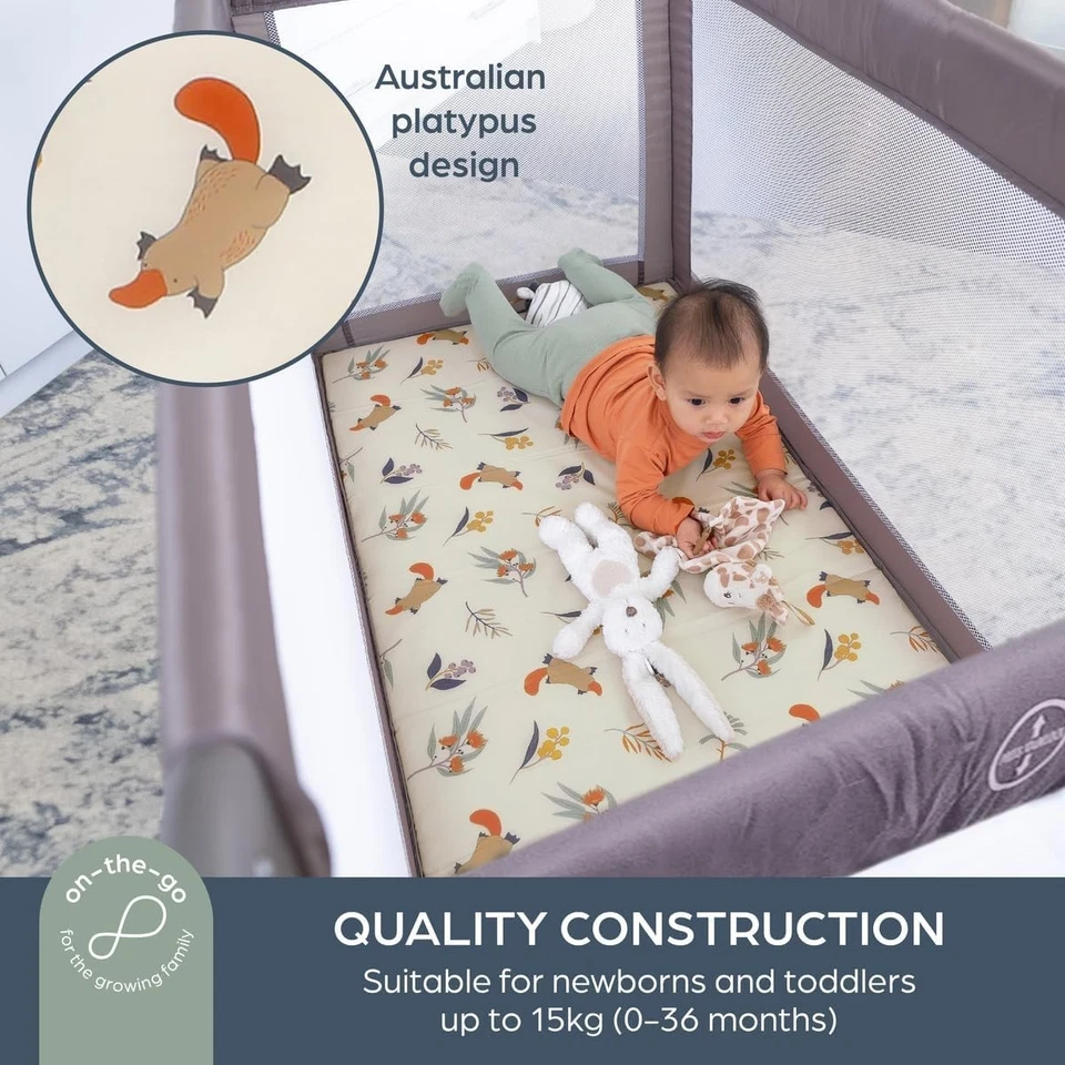 Dreambaby Quest Full Size Travel Cot, Lightweight 0-15kg Easy Fold & Compact 36m - Image 4 of 4