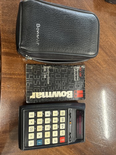 Vintage Bowmar MX100 SCIENTIFIC BRAIN Calculator with Case and Instructions