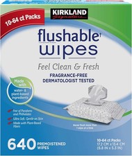 Kirkland Signature Kirkland signature moist flushable wipes 632 wipes, 632