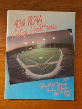 1986 NCAA College Baseball World Series Program Omaha Nebraska #2