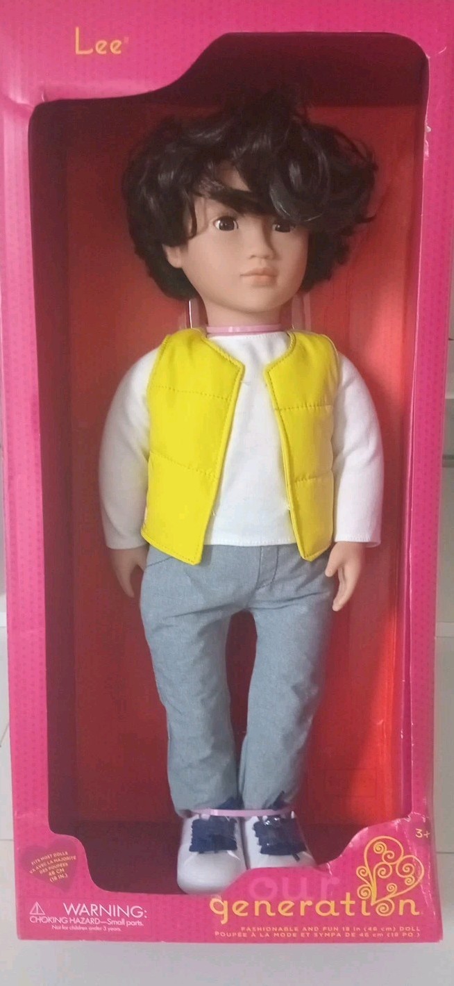 New Our Generation Lee Boy doll 18-inch dark-brown eyes -bro