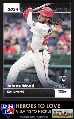 2025 Topps 2024 Greatest Hits James Wood #GH-13 Washington Nationals RC