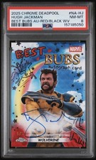 Topps 2025 Deadpool Chrome Best Bubs Wolverine Autograph Hugh Jackman PSA NA-HJ
