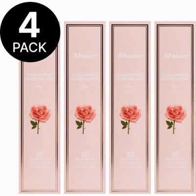 JMsolution Glow Luminous Flower Sun Spray SPF50+ UV Sunscreen - 4 Pack