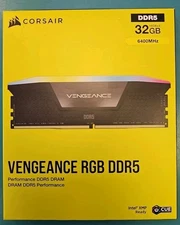 Brand New Sealed CORSAIR Vengeance 32GB 2 x 16GB PC RAM DDR5 6400 Desktop Memory