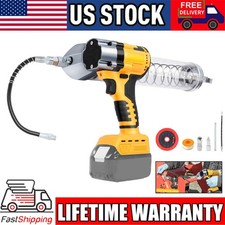 Cordless Grease Gun Compatible with Dewalt 20V Battery, 13000 PSI Brushless Moto