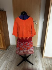 Set Foxs Rock und Bluse Jacke Gr.40 orange ro...
