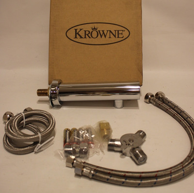 Krowne 16-655 - Wall-Mounted, Hands-Free Battery Operated Faucet - Chrome