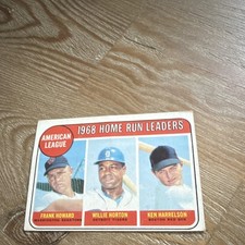 Topps 1969 Frank Howard Willie Horton Ken Harrelson #5 MLB Baseball Card