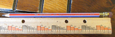 American Pencil Company - New York USA - ''PATRIOTIC'' Red/White/Blue 7'' Pencil