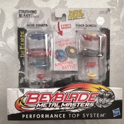 Hasbro Beyblade Metal Masters 2-Pack: Rock Zurafa & Torch Gemios