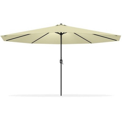 Gartenschirm 350cm UV Schutz Sonnenschirm Balkon Terrasse Marktschirm Aluminium