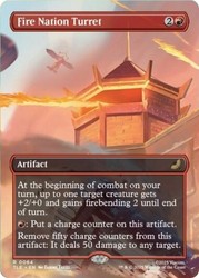 Fire Nation Turret (Borderless) #64 Rare - Avatar: The Last Airbender: Eternal-Legal MTG