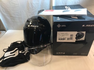 LS2 Dragon Carbon Motorcycle Helmet Large with Box New Ships Fast