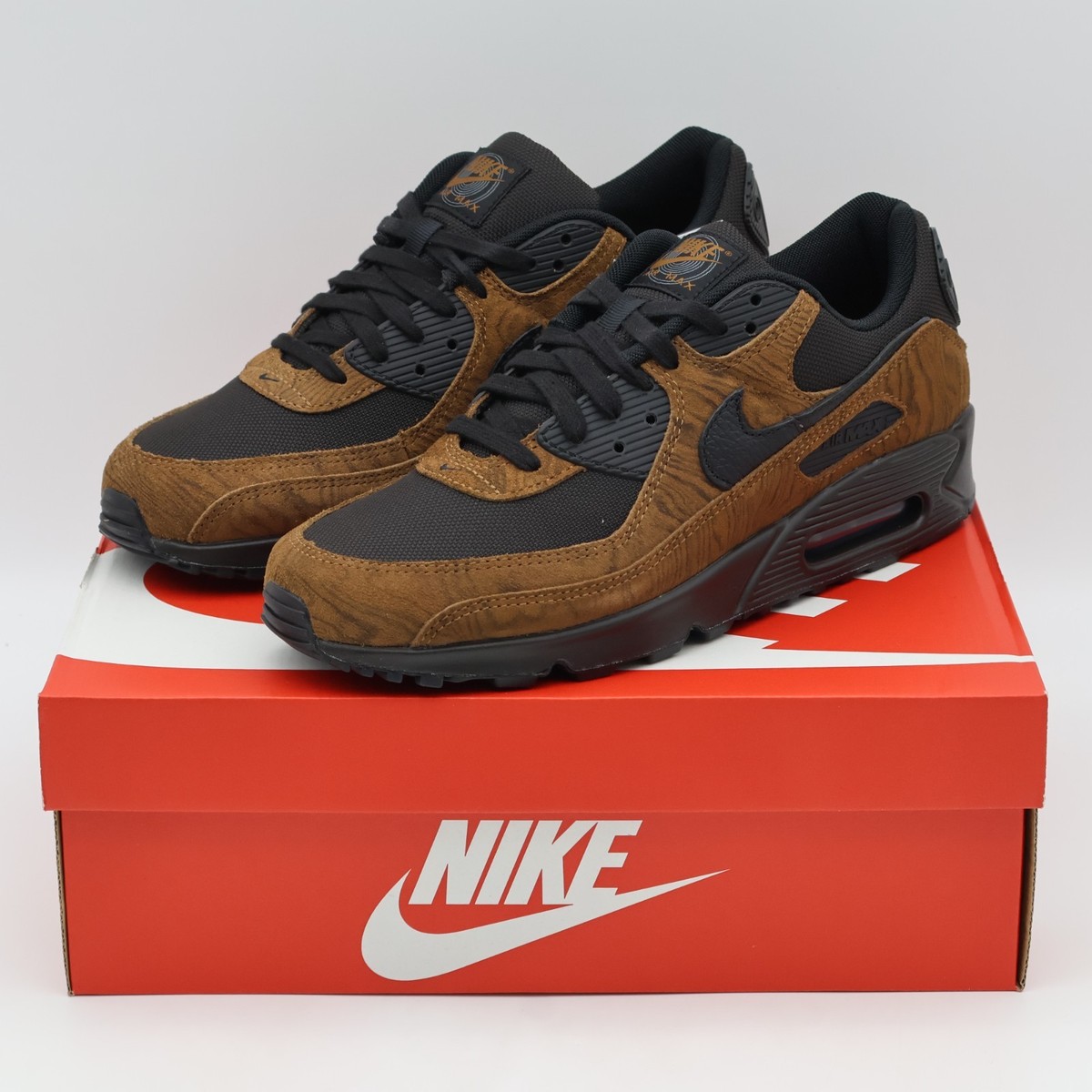 IQ0283-281 Nike Air Max 90 Premium Light British Tan Velvet Brown
