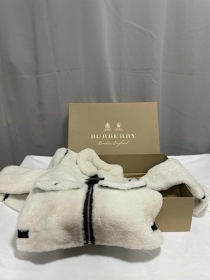 burberry Kinder weiße Moose Knuckles Lammfelljacke 6 Jahre alt
