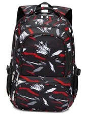 17 Inch Boys Backpacks Ages 6-8 8-10 10-12 with Laptop Sleeve Coal Black