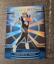 2025 Panini Mosaic Center Stage Tetairoa McMillan #8 Silver Prizm RC Panthers