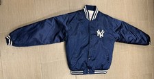 Vintage New York Yankees MLB Genuine Stuff Satin Jacket, Large