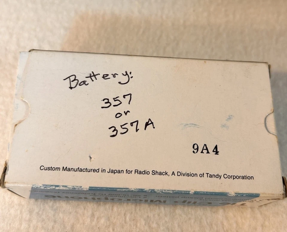 NEW! Vintage RadioShack REALISTIC 33-1052 Tie Clip MIKE Microphone Recorder - Image 2 of 4