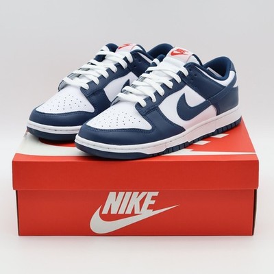 DD1391-400 Nike Dunk Low Valerian Blue White Navy USA University Red (Herren)