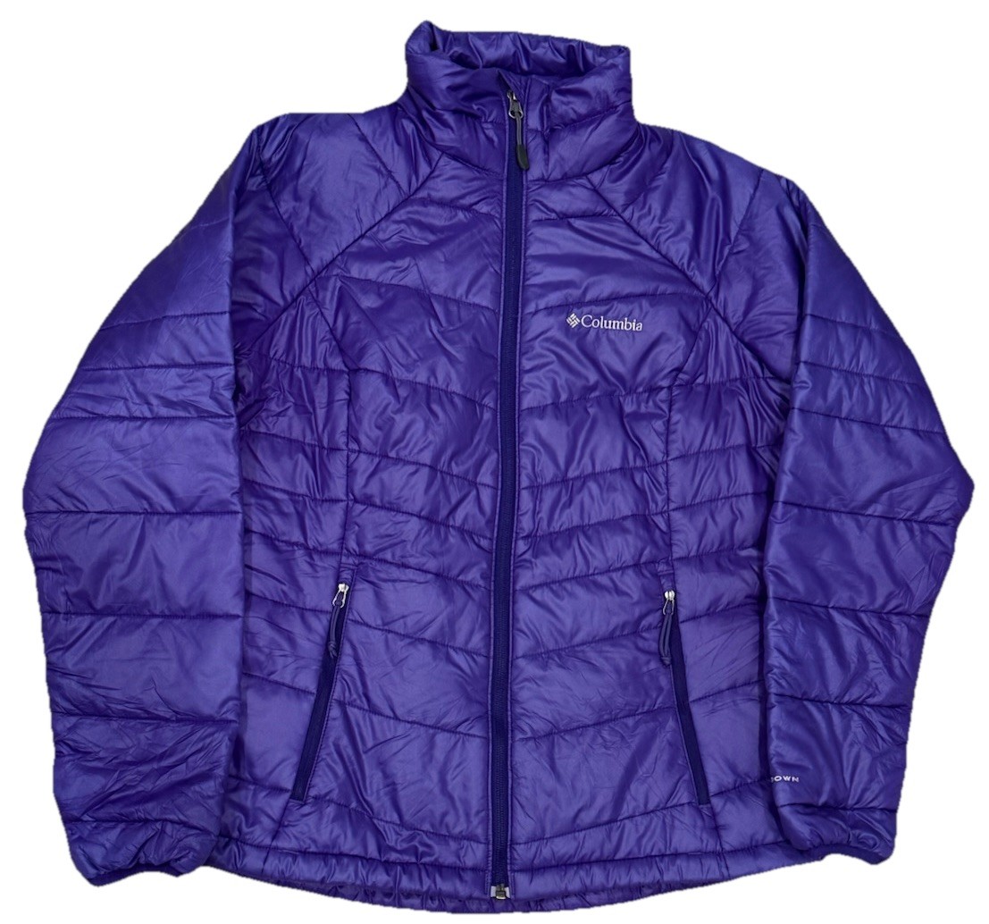 Columbia Omni-Heat Full Zip Insulated Puffer Jacket 650TD Turbodown Women’s S