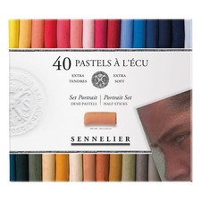 Sennelier - Scatola di cartone con 40 mezze pastelli ECU ritratto - N1312237.00