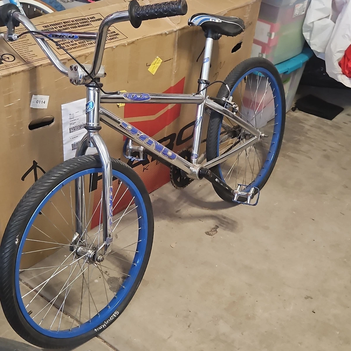 Plateau BMX Vintage 46 Dents - 130 Mm Alu Bleu - Old School Neuf