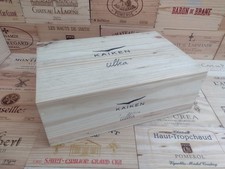 Wooden Wine Box Crate with hinged lid ~ Kaiken Ultra ~ Argentina, Genuine